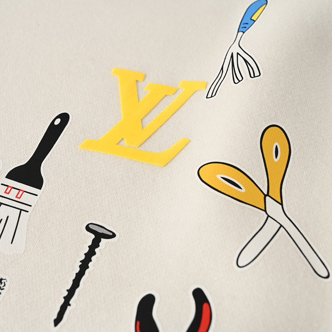 Louis Vuitton Premium Monogram Jacquard Cotton Sweatshirt