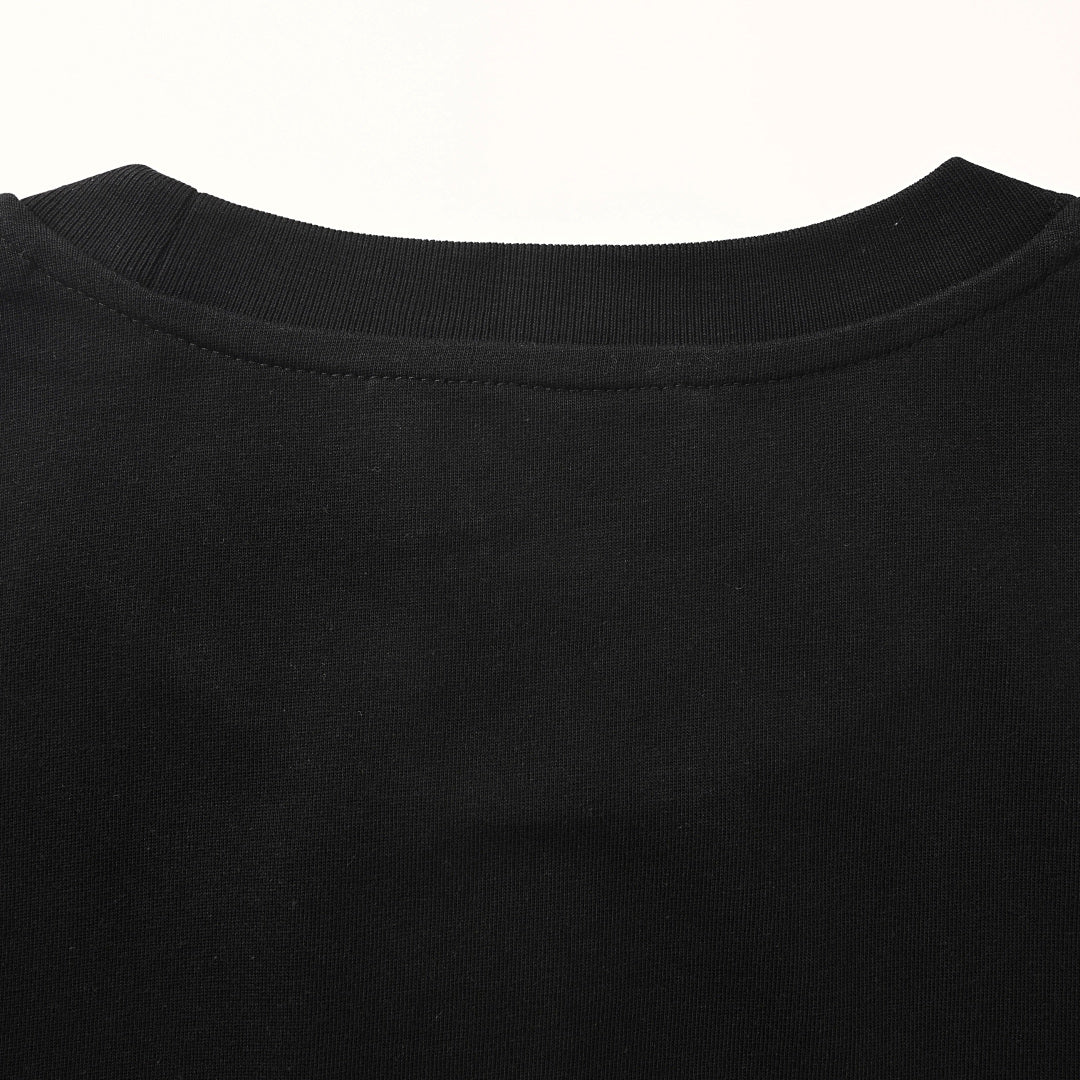 Gucci GG Monogram Bear Embroidery Appliqué Cotton T-Shirt 2026