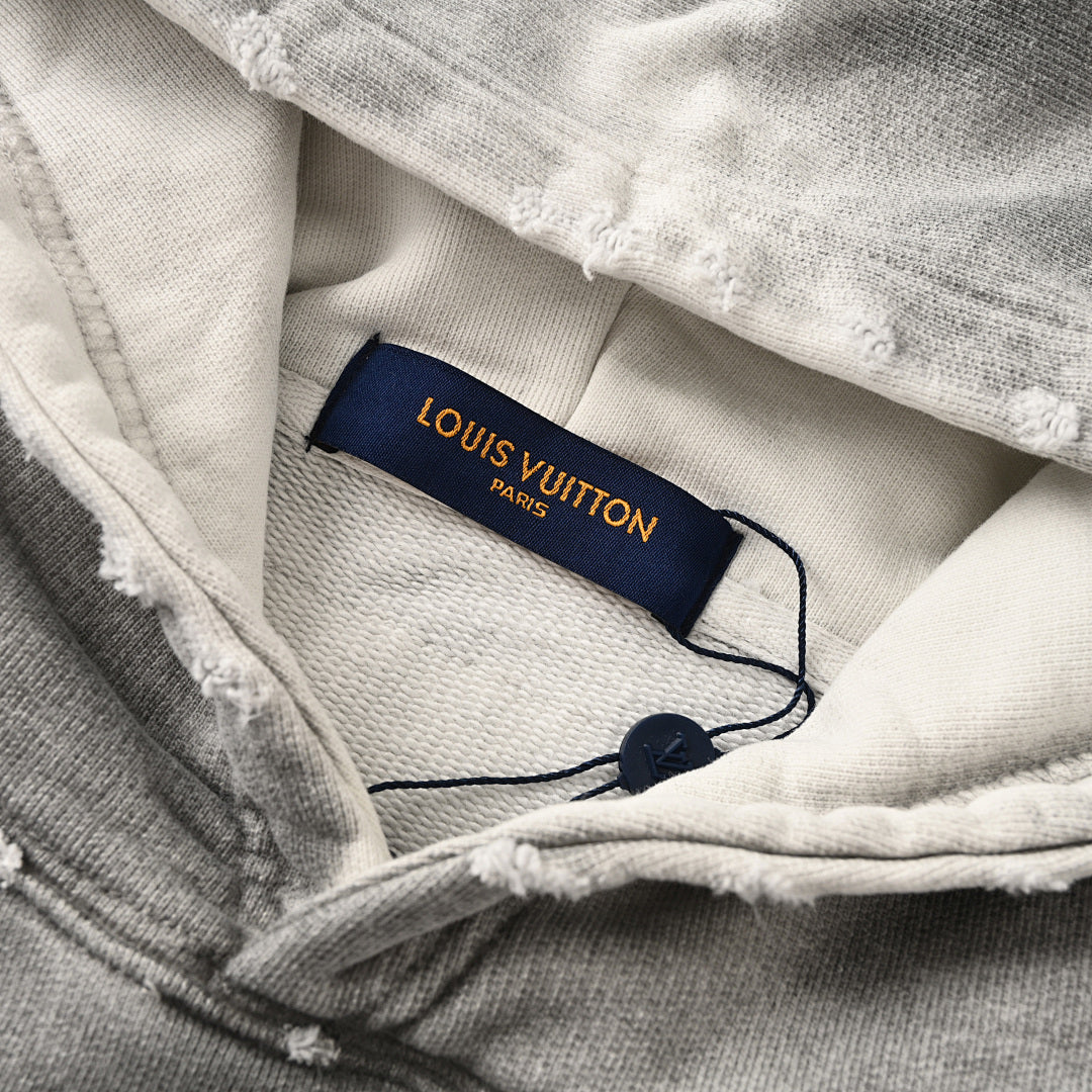 Louis Vuitton Monogram Jacquard Cotton Hoodie – Signature LV Luxury Streetwear