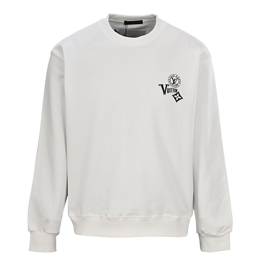 Louis Vuitton Paris Monogram Crest Print Crewneck Sweatshirt