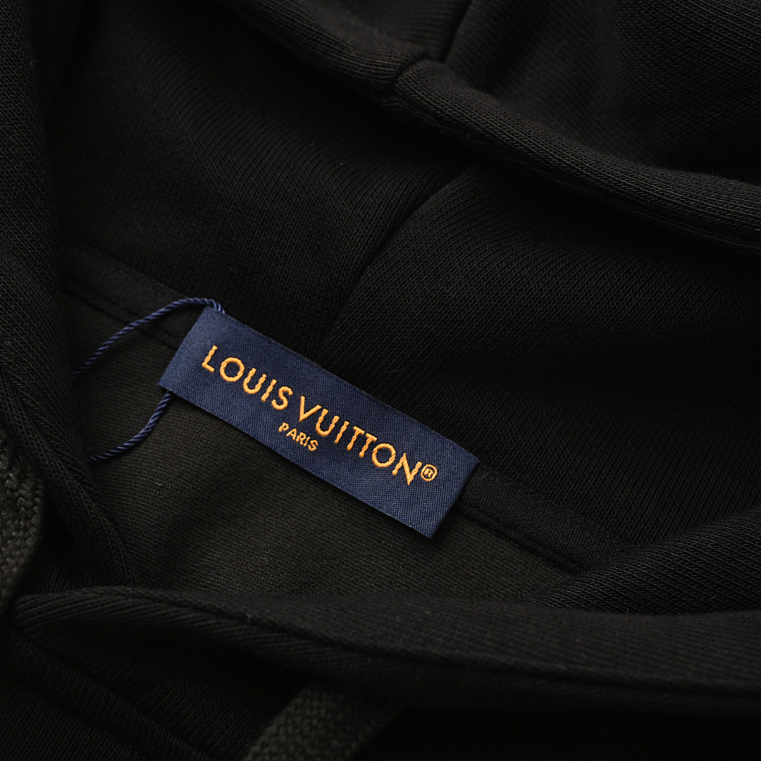 Louis Vuitton Monogram Jacquard Cotton Hoodie – Luxe LV Everyday Comfort
