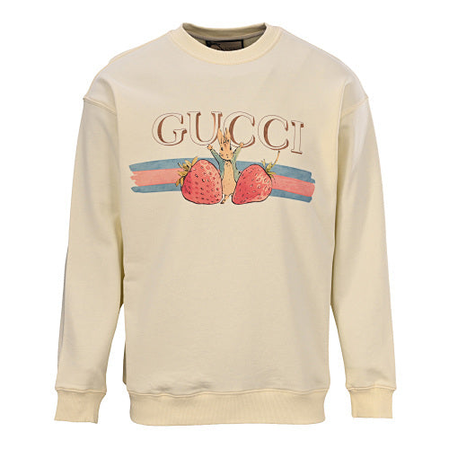 Gucci Strawberry Print Crewneck Sweatshirt 2026