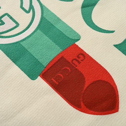 Gucci Lipstick Motif Print Crewneck Sweatshirt 2026