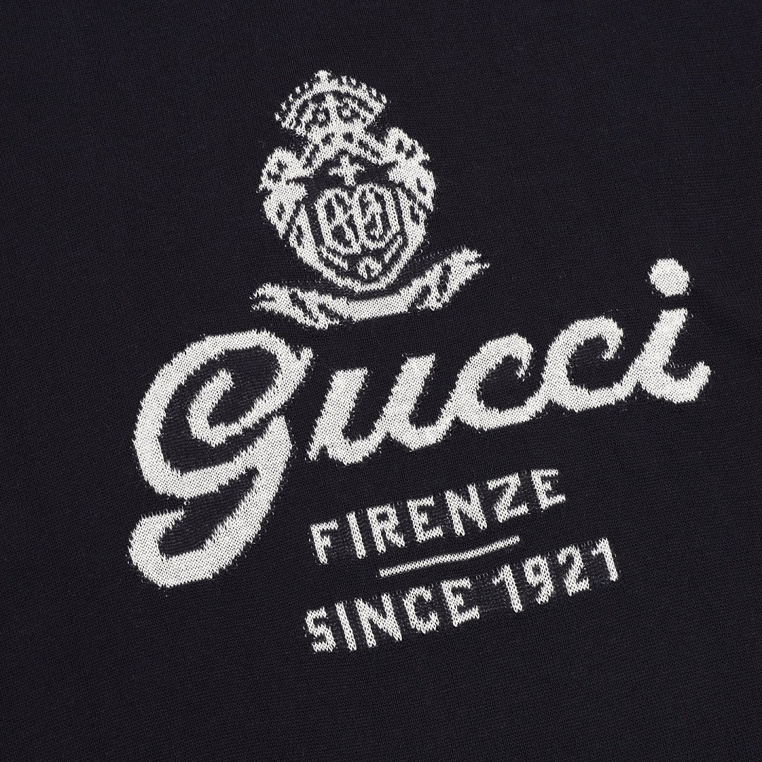 Gucci Letter Intarsia-Knit Ice Silk Linen T-Shirt 2026