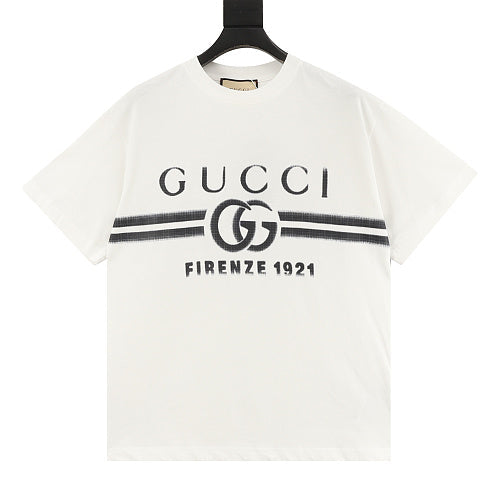 Gucci Gradient Belt Print Heavyweight Cotton T-Shirt 2026