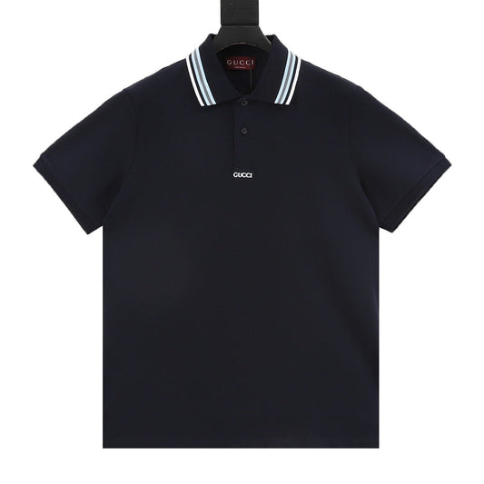 Gucci Minimalist Lettering Cotton Piqué Polo Shirt 2026