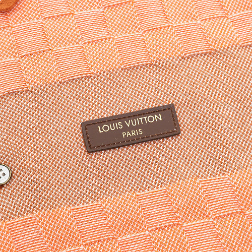 Louis Vuitton 26SS Damier Stripe Jacquard Knit Polo Shirt