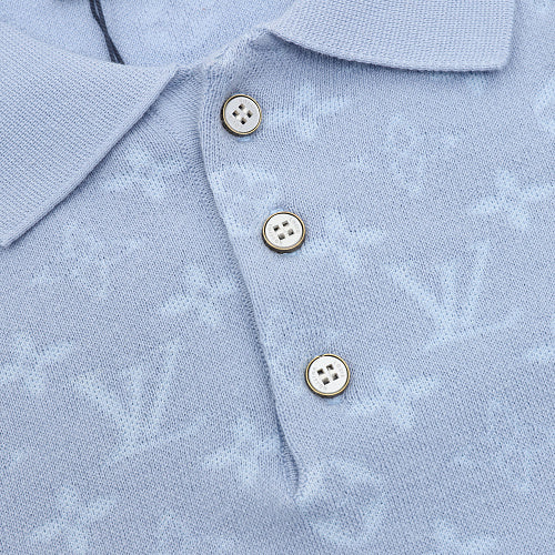 Louis Vuitton 26SS Monogram Jacquard Knit Polo Shirt