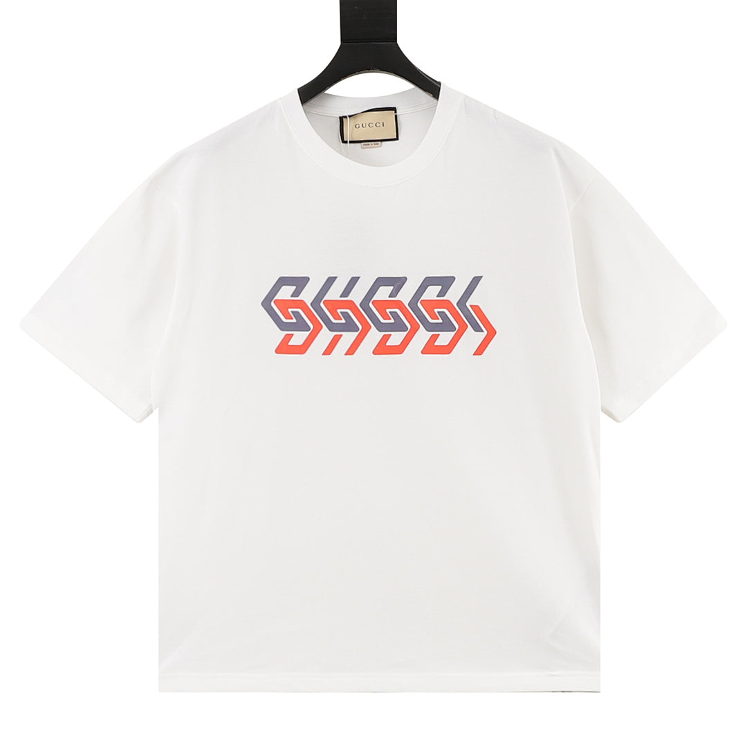Gucci Interlocking Double G Print Cotton Short-Sleeve Top 2026