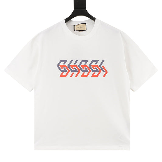 Gucci Interlocking Double G Print Cotton Short-Sleeve Top 2026