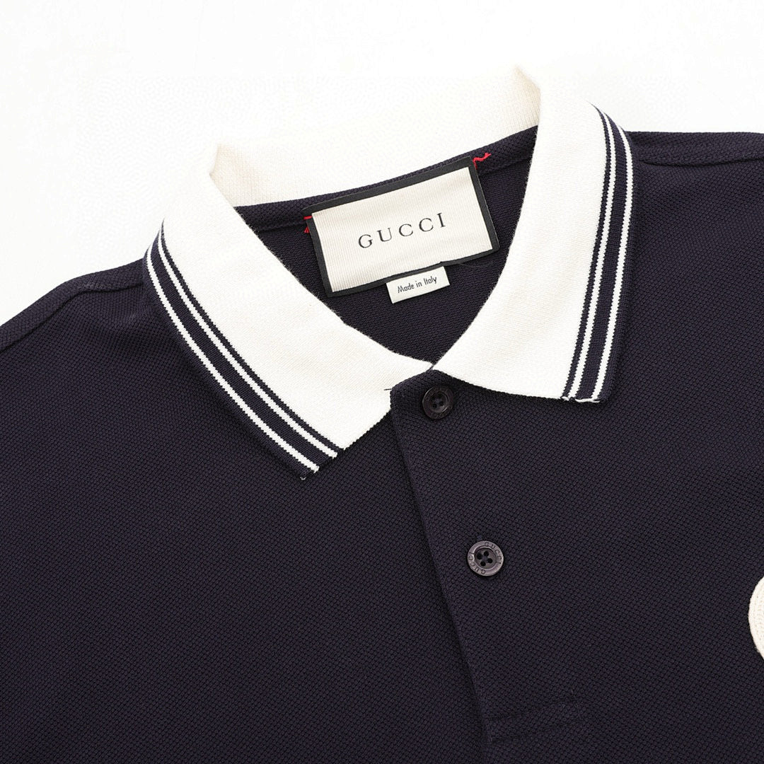 Gucci Double G Knitted Cotton Piqué Polo Sweater 2026