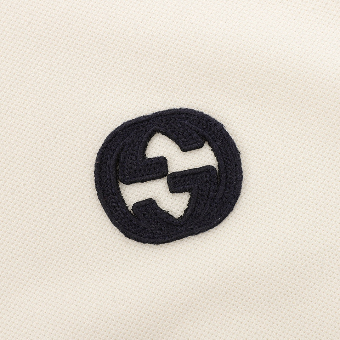 Gucci Double G Embroidered Cotton Piqué Polo Shirt 2026