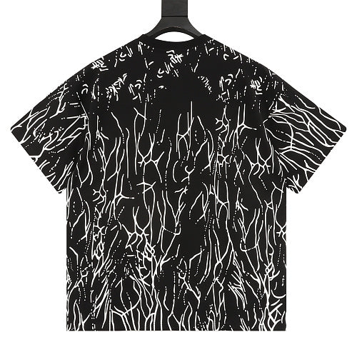 Gucci All-Over Digital Print Twig Motif Cotton T-Shirt 2026