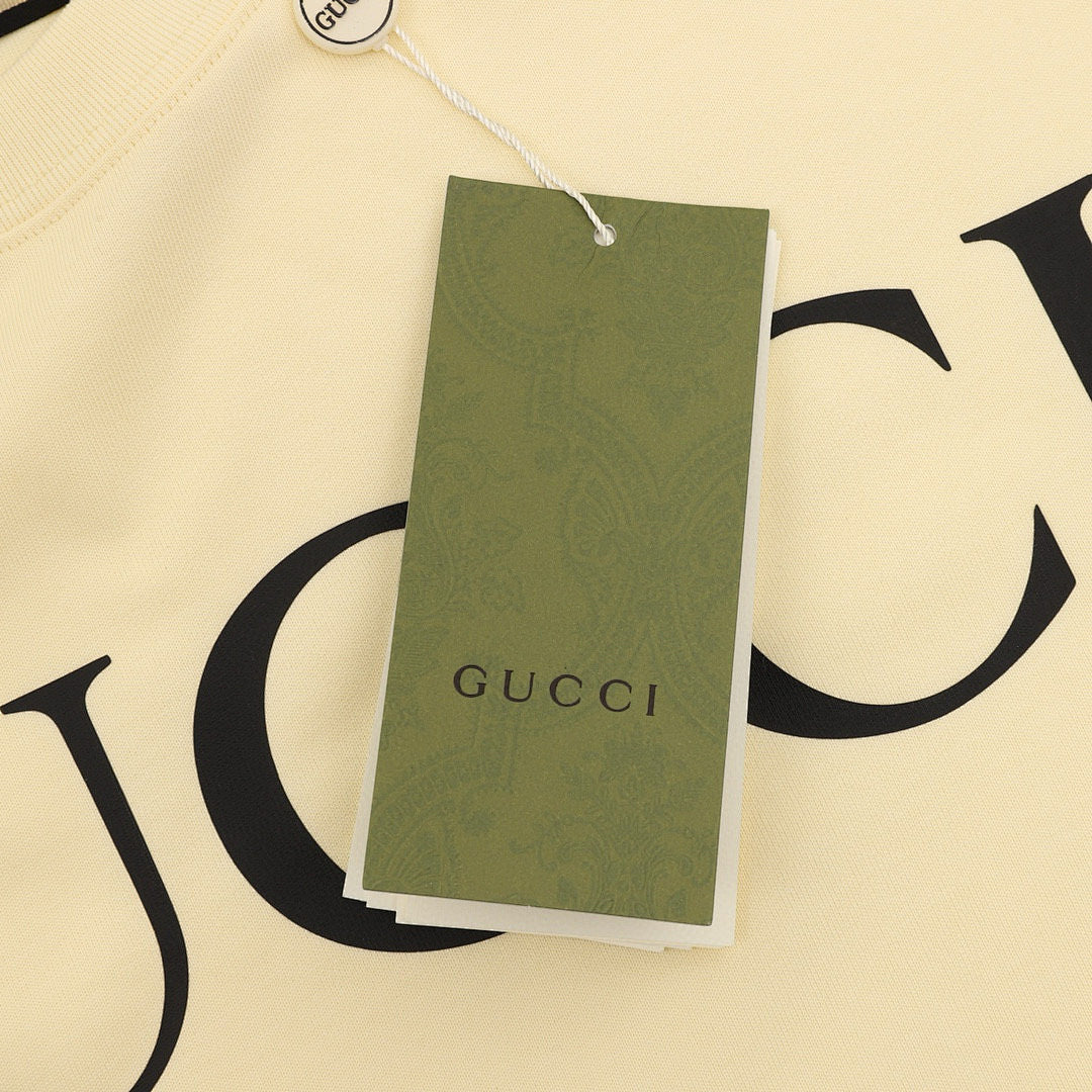 Gucci Classic Interlocking Double G Print Cotton T-Shirt 2026