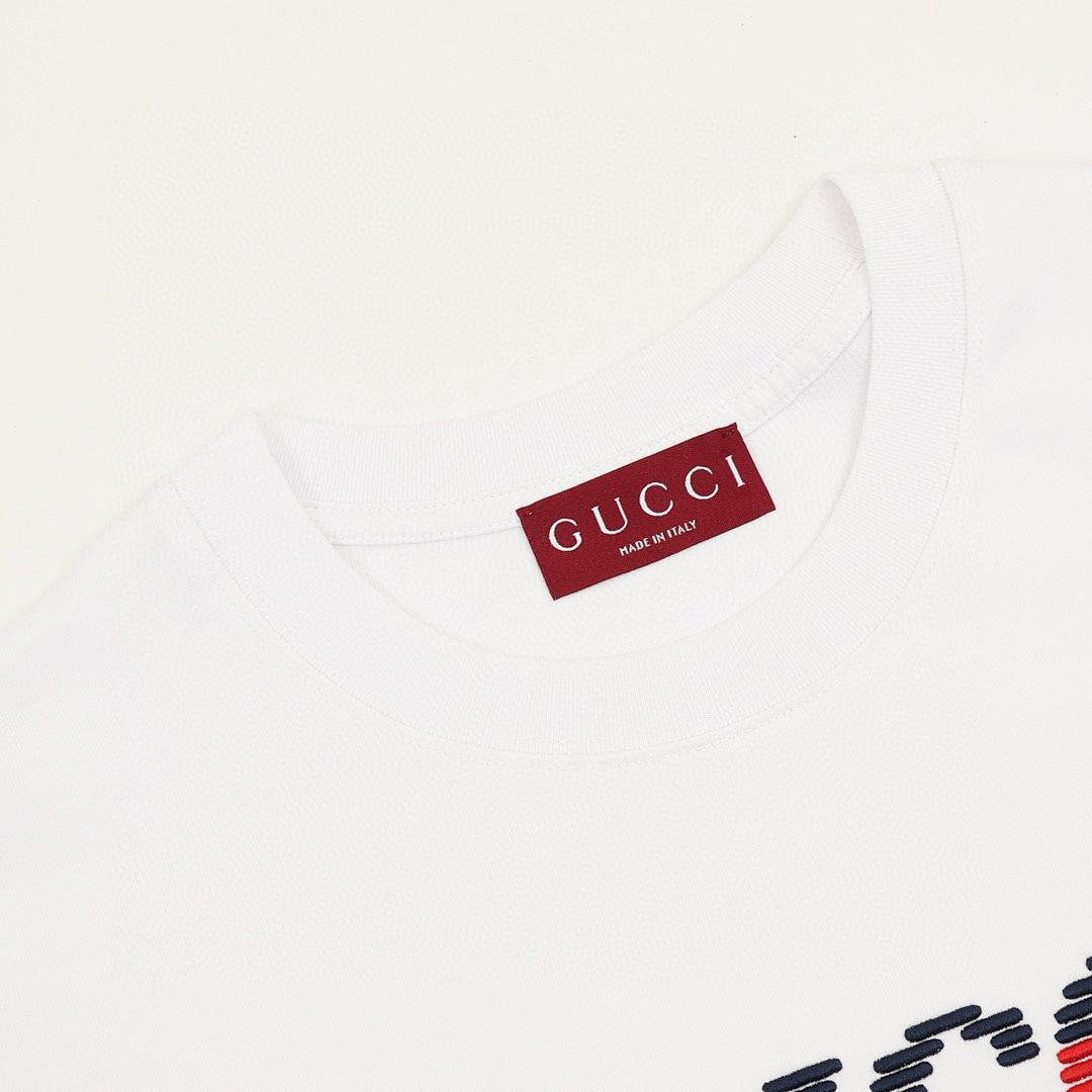 Gucci Contrast-Color Heavyweight Embroidered Cotton T-Shirt 2026