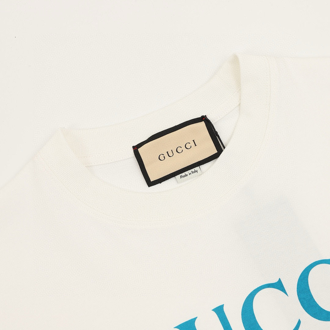 Gucci Belt-Print Short-Sleeve Top 2026