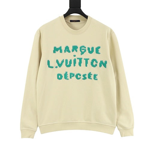 Louis Vuitton FW26 Marque Déposée Floral-Font Crewneck Sweatshirt