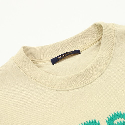 Louis Vuitton FW26 Marque Déposée Floral-Font Crewneck Sweatshirt