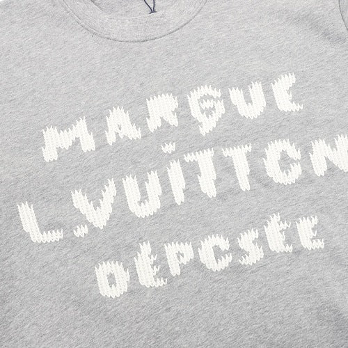 Louis Vuitton FW26 Marque Déposée Floral-Font Crewneck Sweatshirt