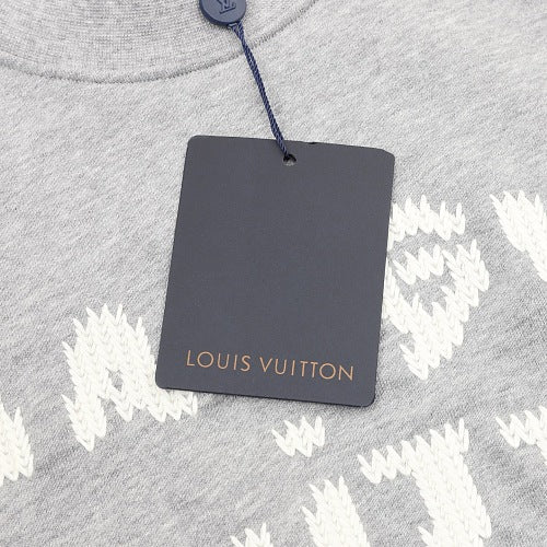 Louis Vuitton FW26 Marque Déposée Floral-Font Crewneck Sweatshirt