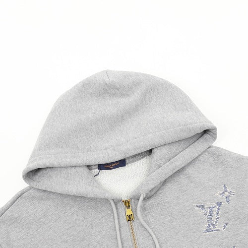 Louis Vuitton LV Sketch-Embroidered Zip Hoodie