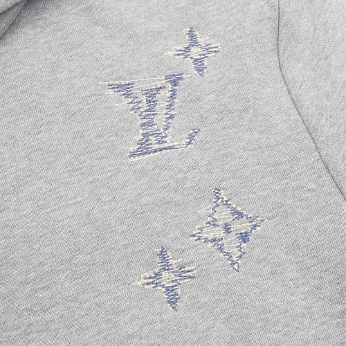Louis Vuitton LV Sketch-Embroidered Zip Hoodie