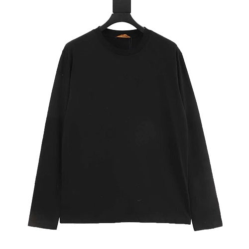Louis Vuitton LV Two-Tone Embossed Logo Long-Sleeve T-Shirt