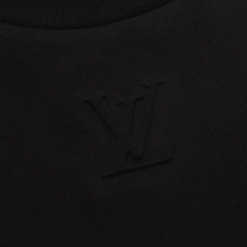 Louis Vuitton LV Two-Tone Embossed Logo Long-Sleeve T-Shirt