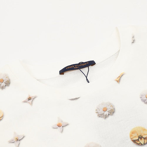 Louis Vuitton 26ss Daisy Print Short-Sleeve T-Shirt