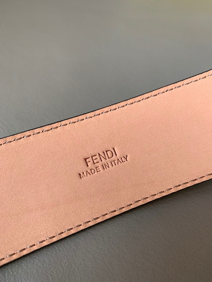 Fendi Men's FF Zucca Monogram Belt – Luxury Canvas & Leather